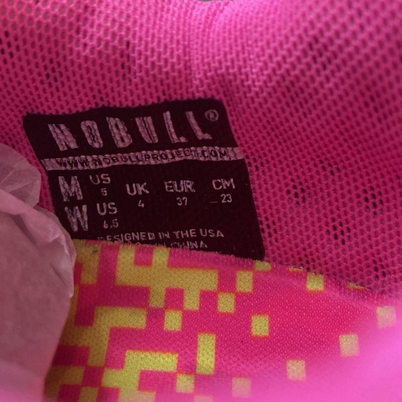 NOBULL Trainer for Women, Pink Neon Glitch, US size 6.5 - Picture 2 of 6